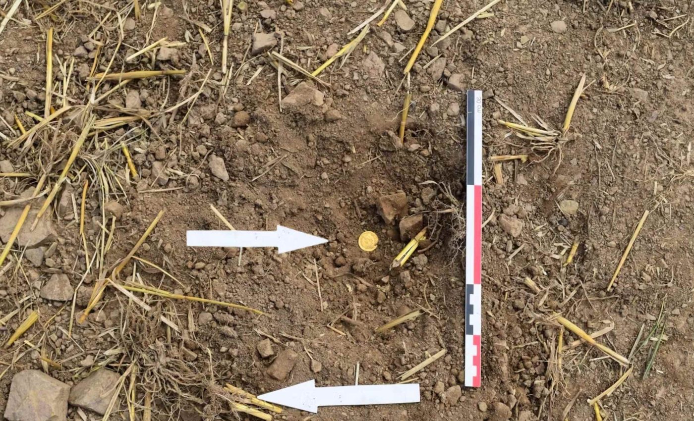 Archaeologists discover 141 ancient gold coins, some from a little-known Roman emperor