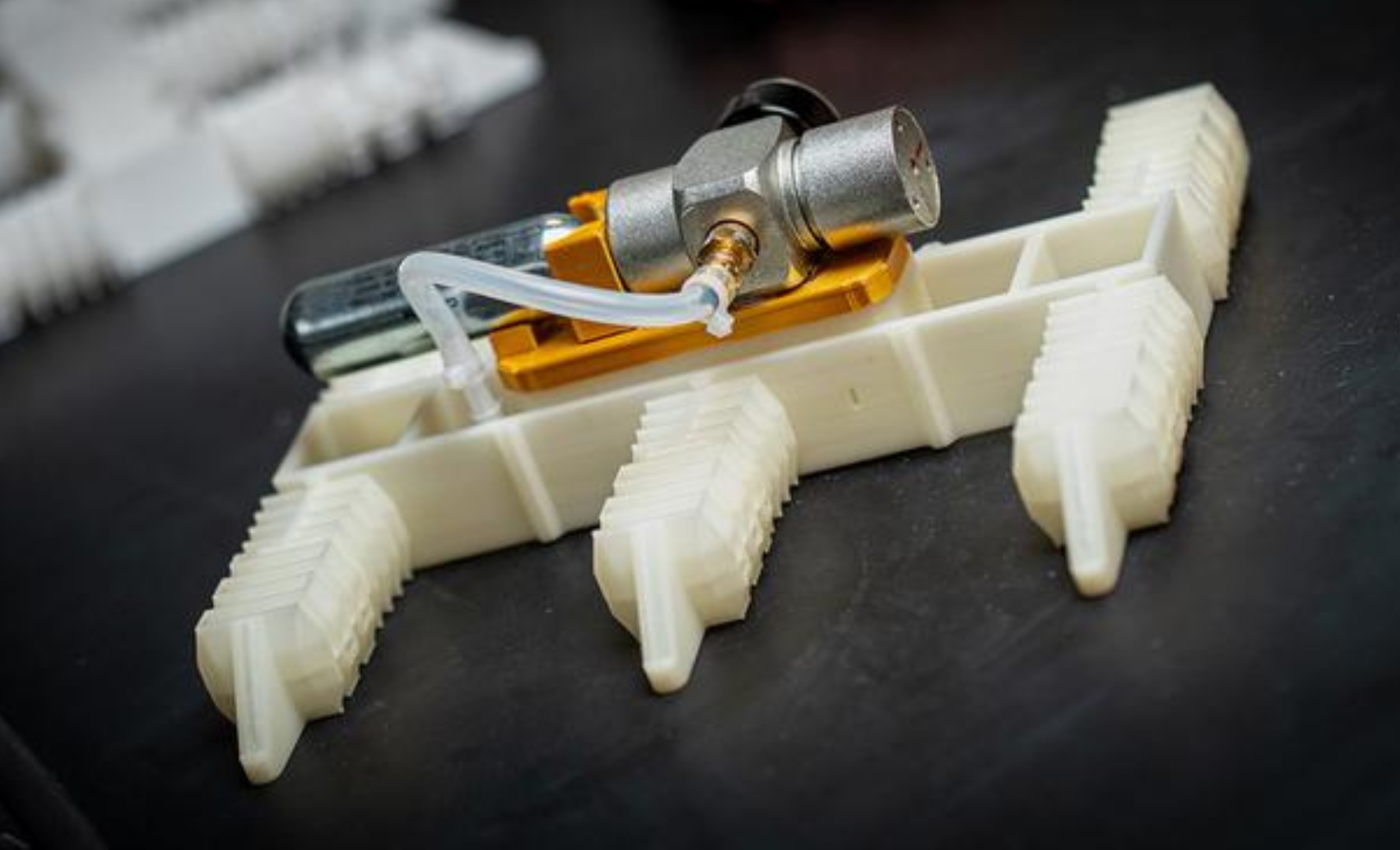 Walking robots can step right off the 3D-printer - powered by air