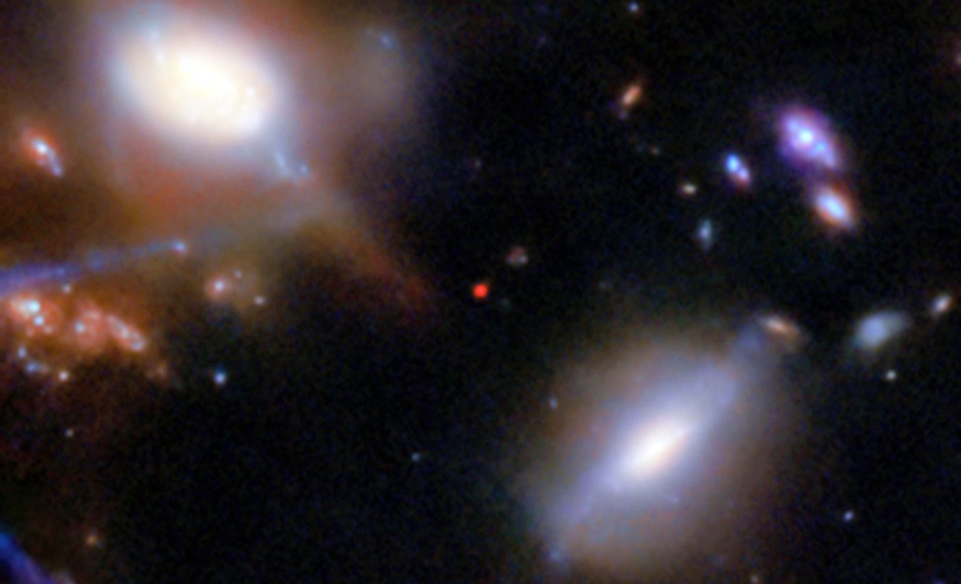 Early galaxy seen creating clear 'bubbles' in the foggy universe