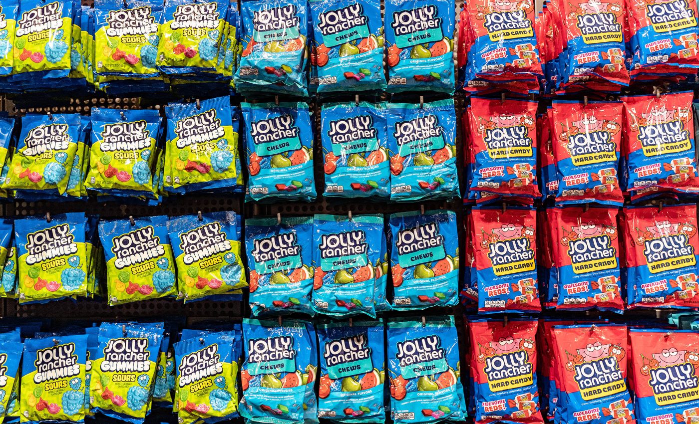 Very popular candy, Jolly Ranchers, were just banned in the UK but not in the US