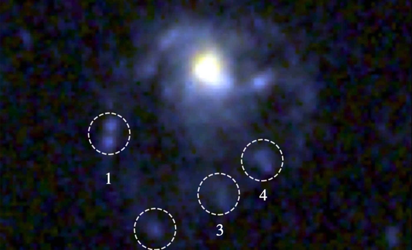 Webb Telescope discovers a strange galaxy that looks like a jellyfish floating in space