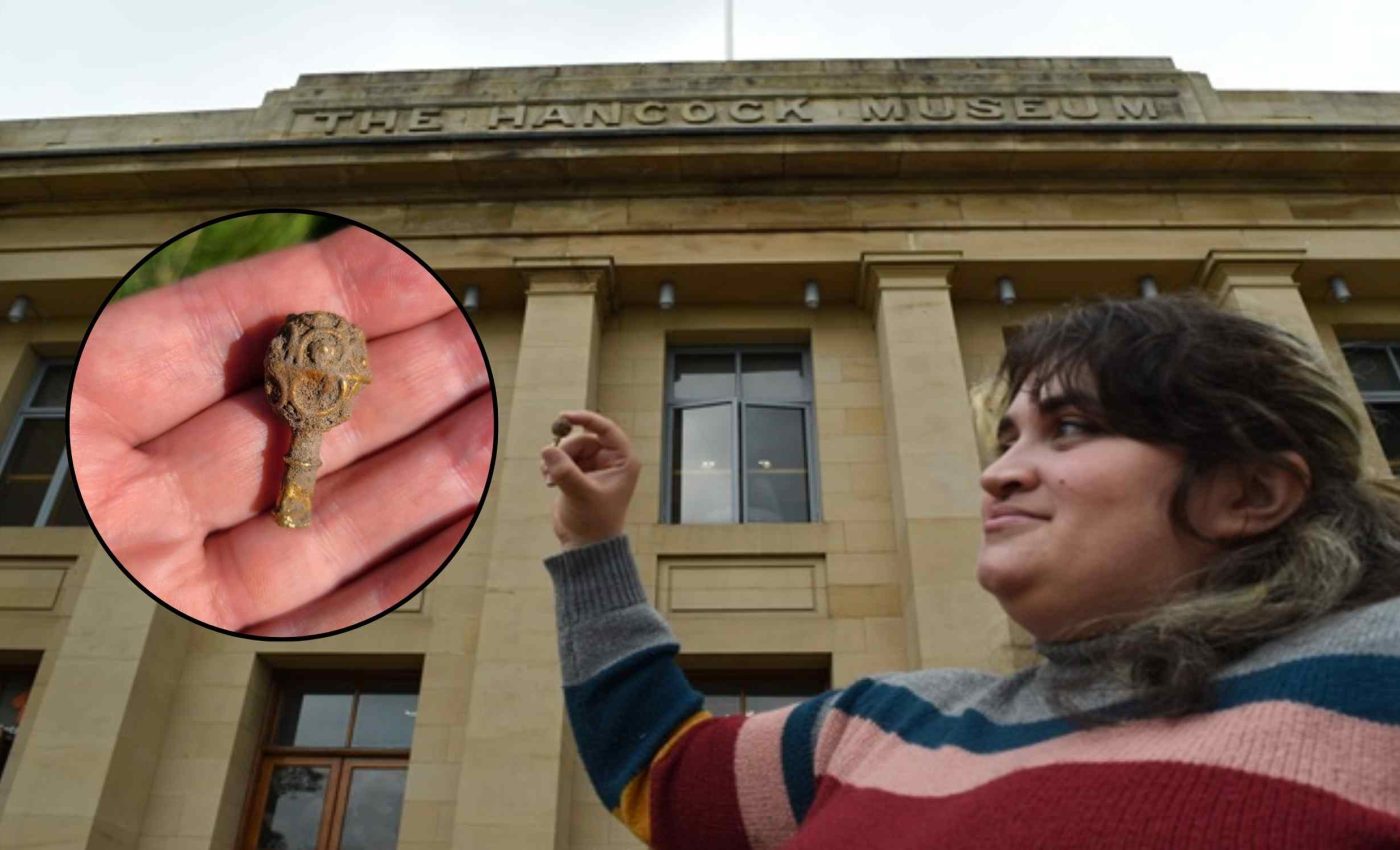 Student finds 1,100-year-old medieval gold jewel on her first excavation in just 90 minutes