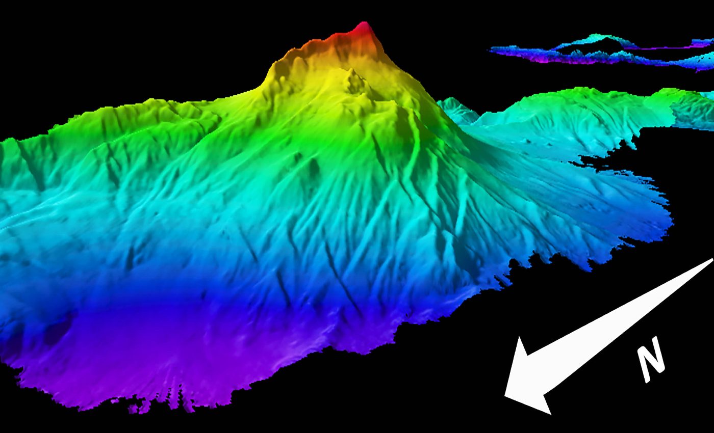 Massive underwater mountain discovered that is larger than some peaks in the Rockies
