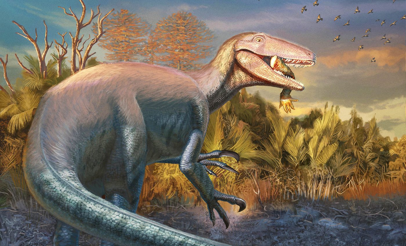 New dinosaur species discovered with a crocodile arm in its mouth