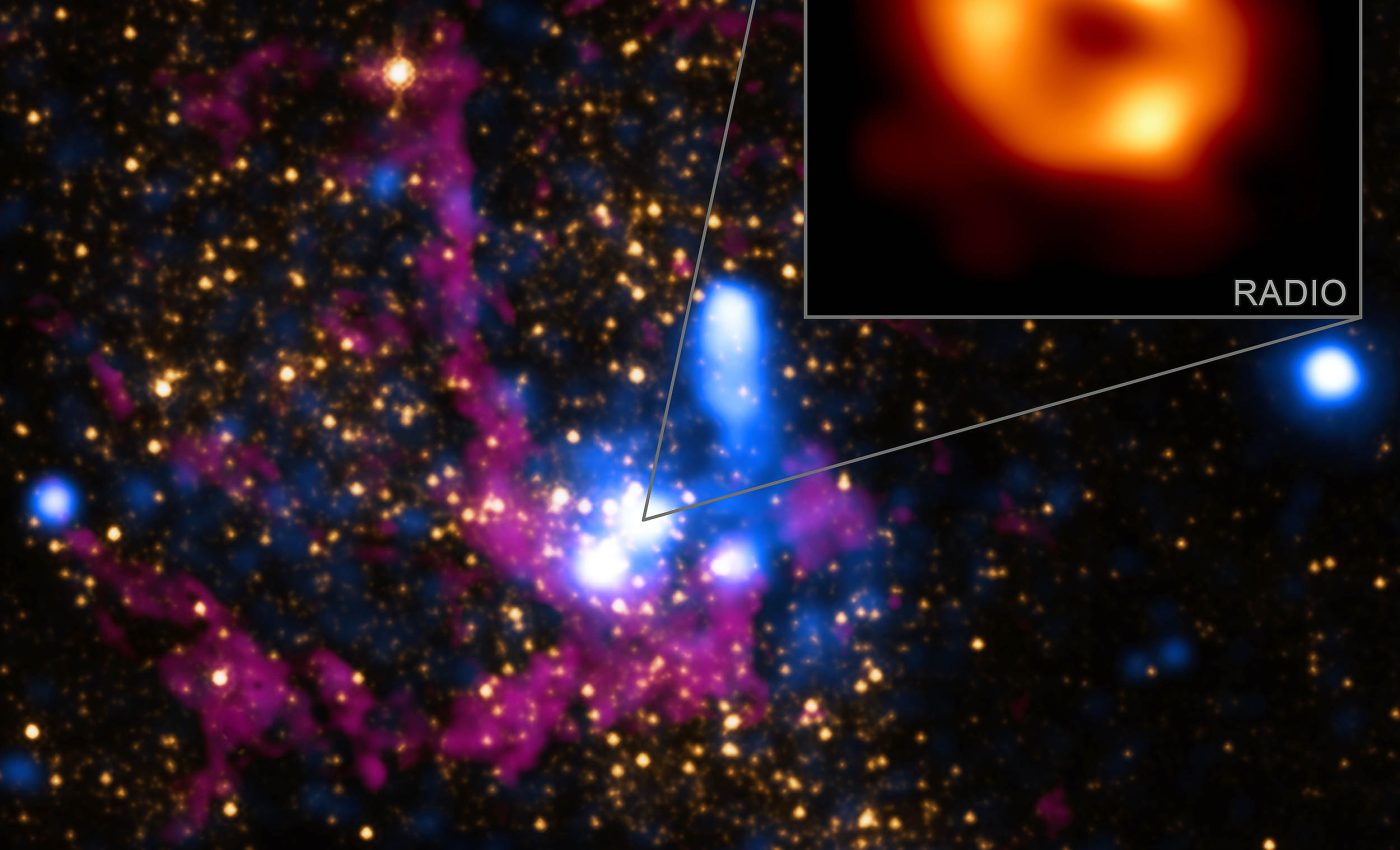 Hot wind seen blasting from the Milky Way's supermassive black hole for the first time