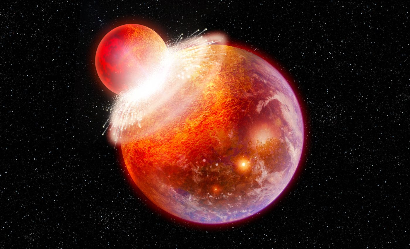 Life exists today because Earth collided with Theia 4.5 billion years ago