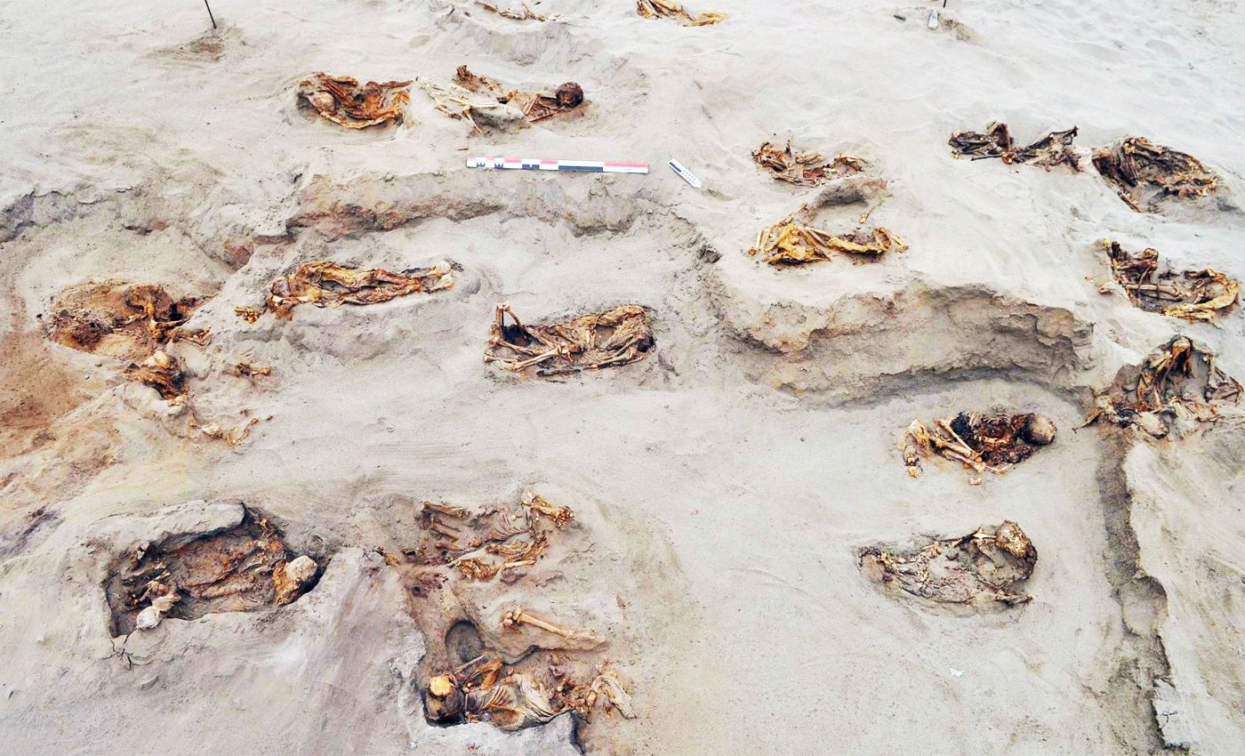 140 child sacrifice victims were killed at the same time to 'appease the gods for harvest'