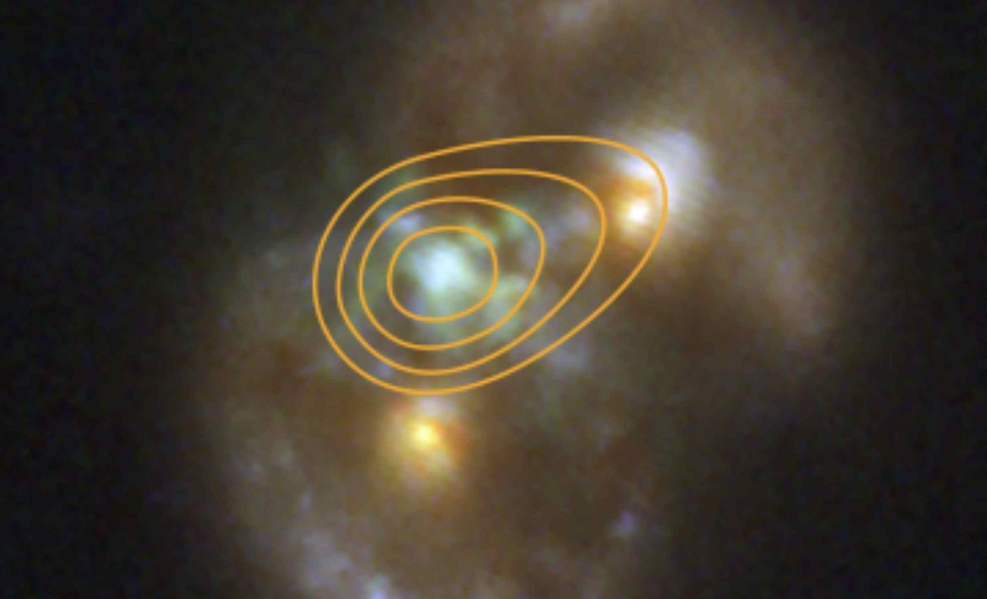 Webb finds a possible direct-collapse black hole between two galactic nuclei