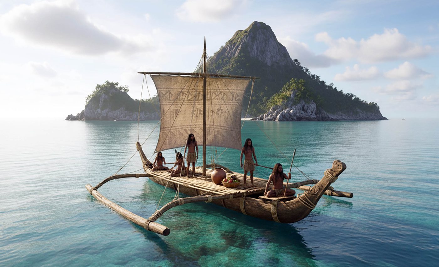 Ancient humans used plants to build sturdy seafaring boats over 40,000 years ago