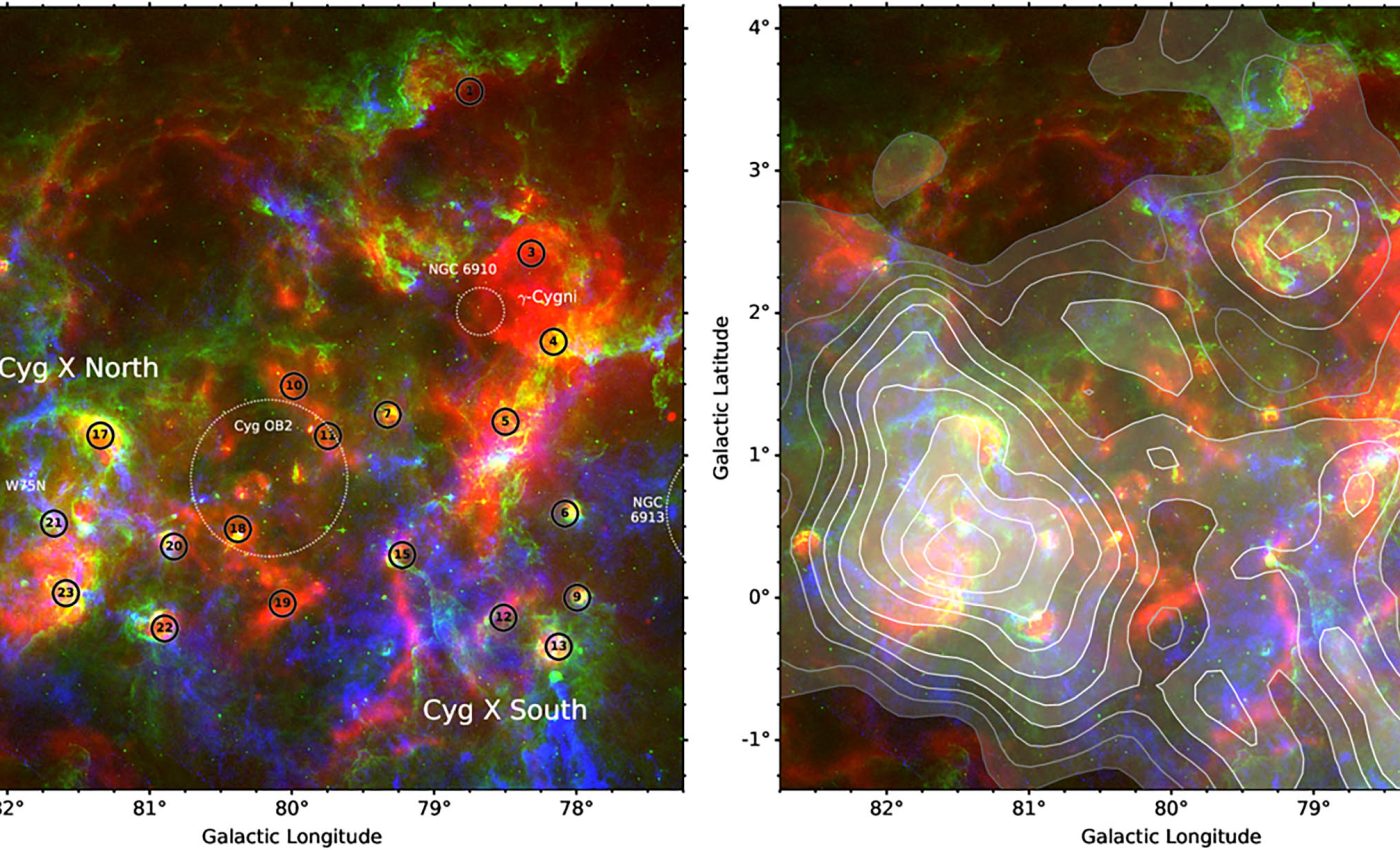 New material called 'CO-dark molecular gas' discovered in the Cygnus X region
