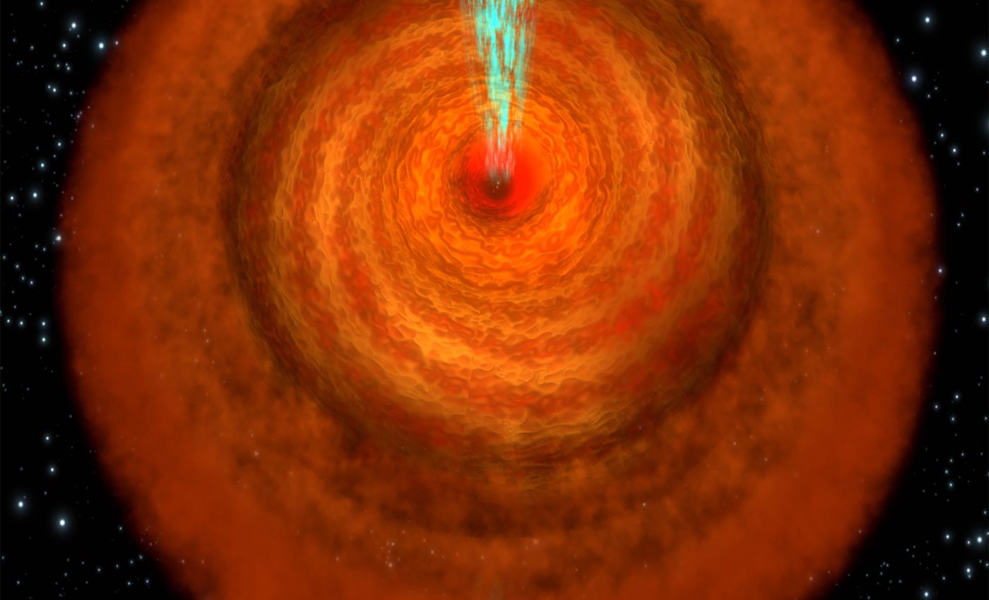 Supermassive black hole contains enough water to fill 'trillions of Earth-size oceans'