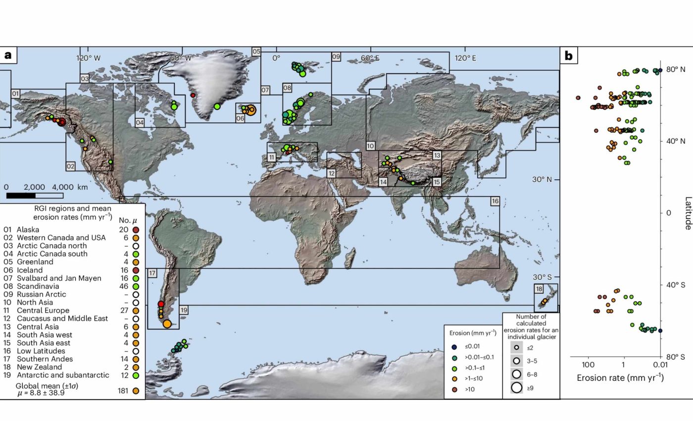 Glaciers are slowly sculpting and transforming the planet as they melt