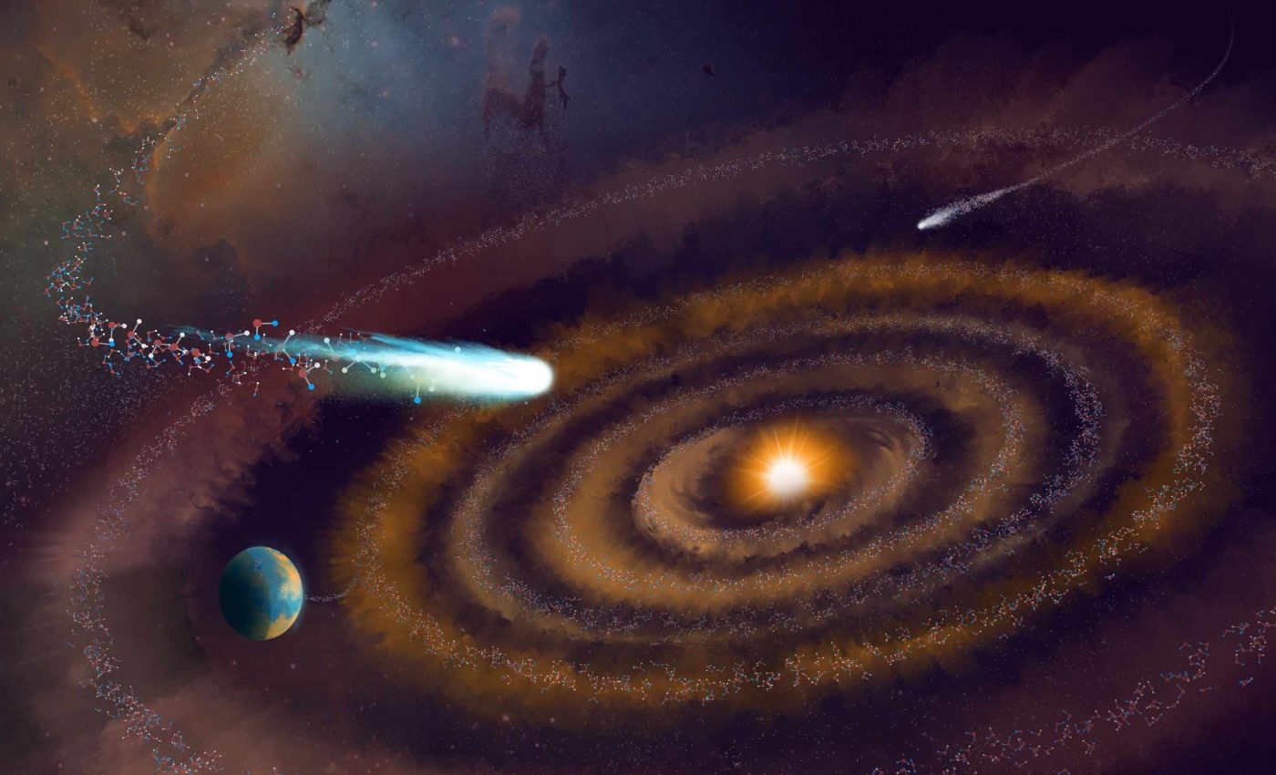 'Heavy water' older than the Sun discovered in a planetary system creating new worlds