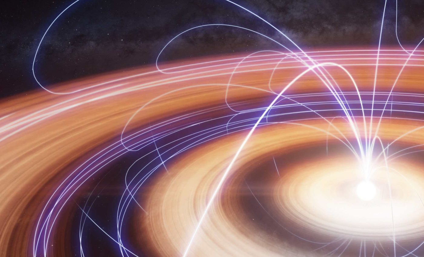 Astronomers observe how magnetic fields shape new planets for the first time