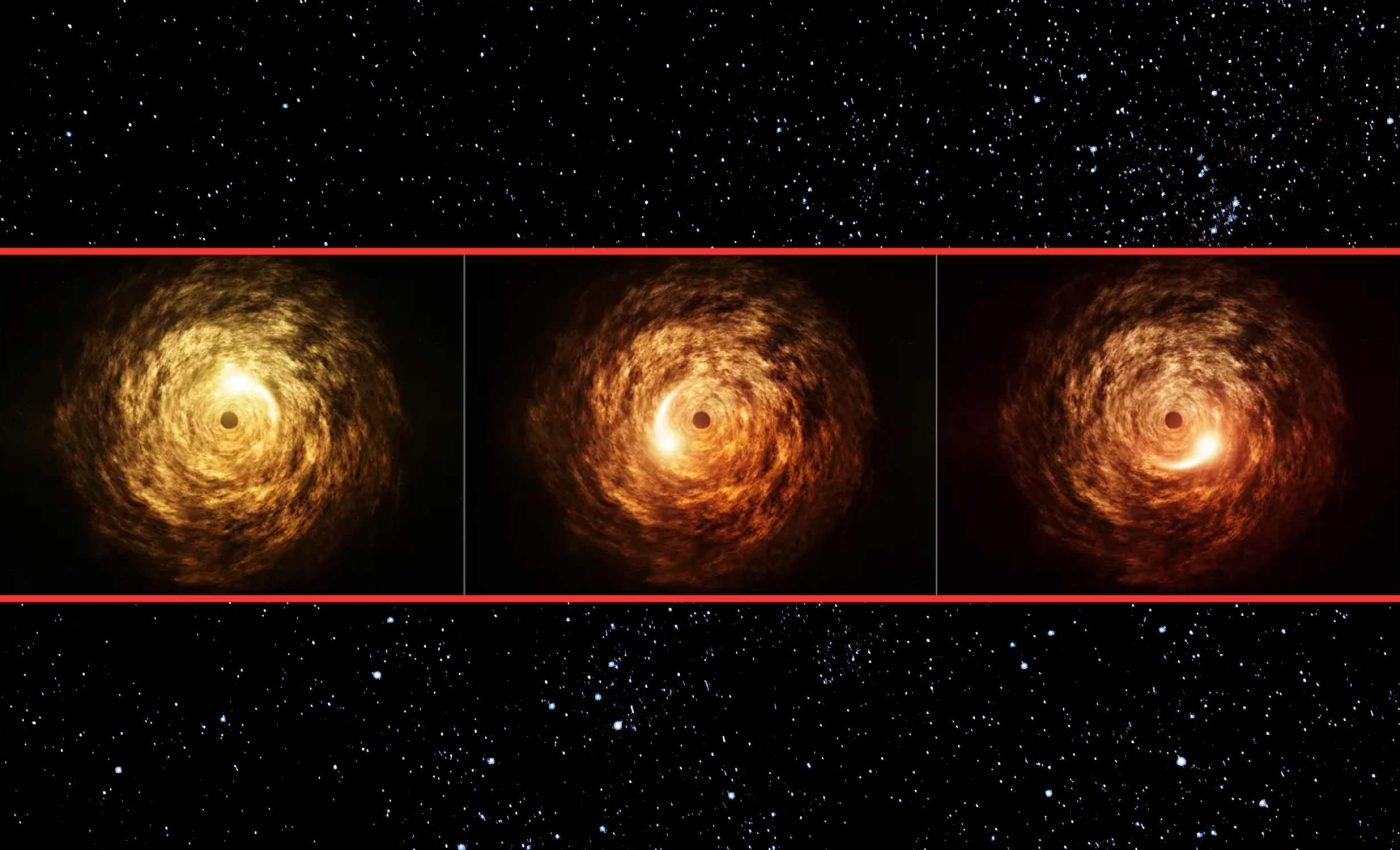 World's most powerful telescope captures a ghostly flare in the galactic heart