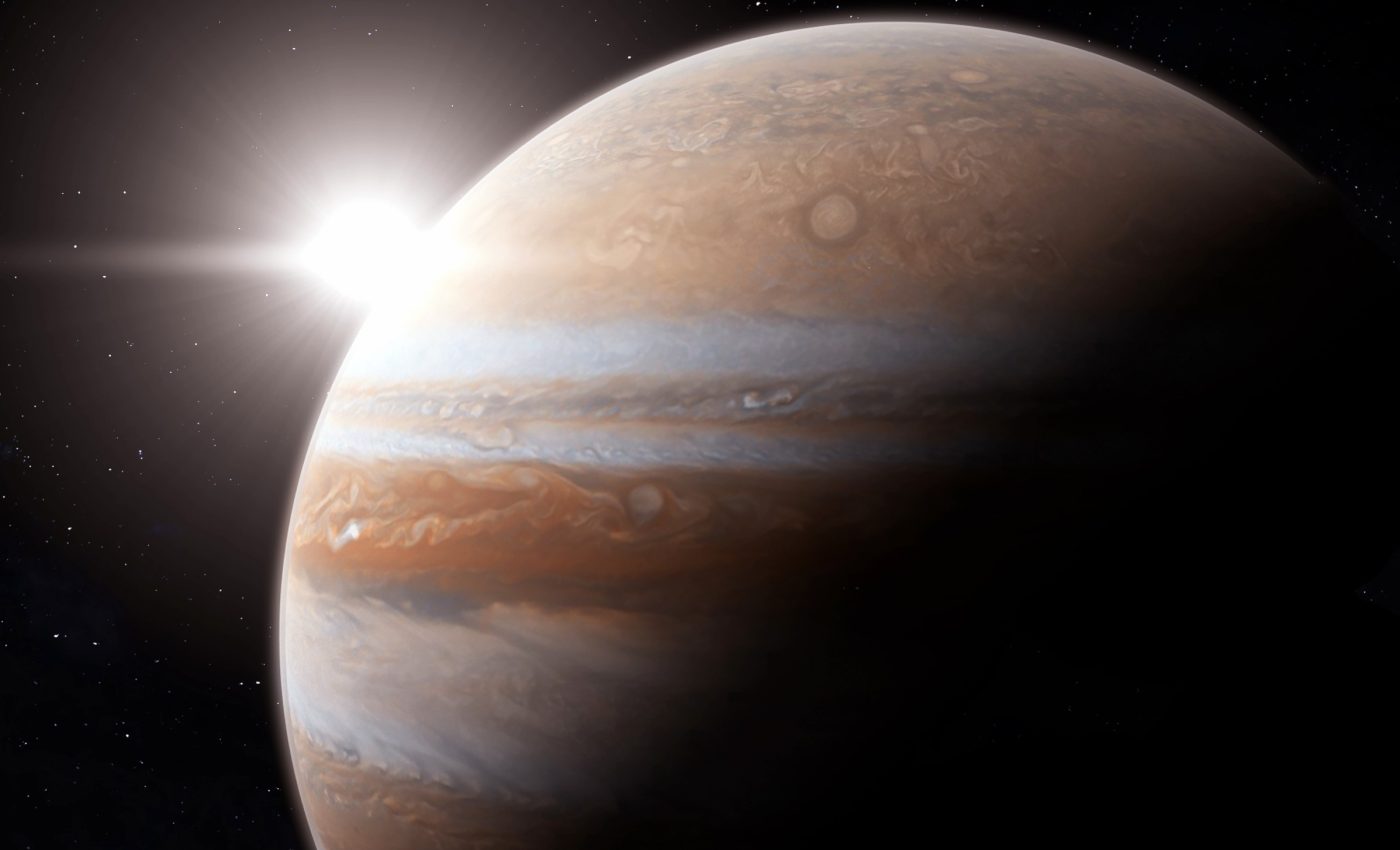 Jupiter’s chaotic birth created a safe zone for Earth to form