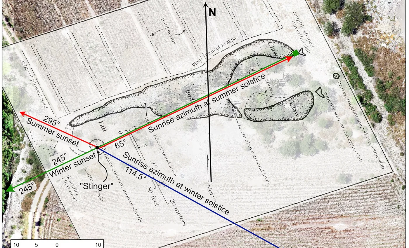 Scorpion-shaped mound may have been an ancient solar observatory
