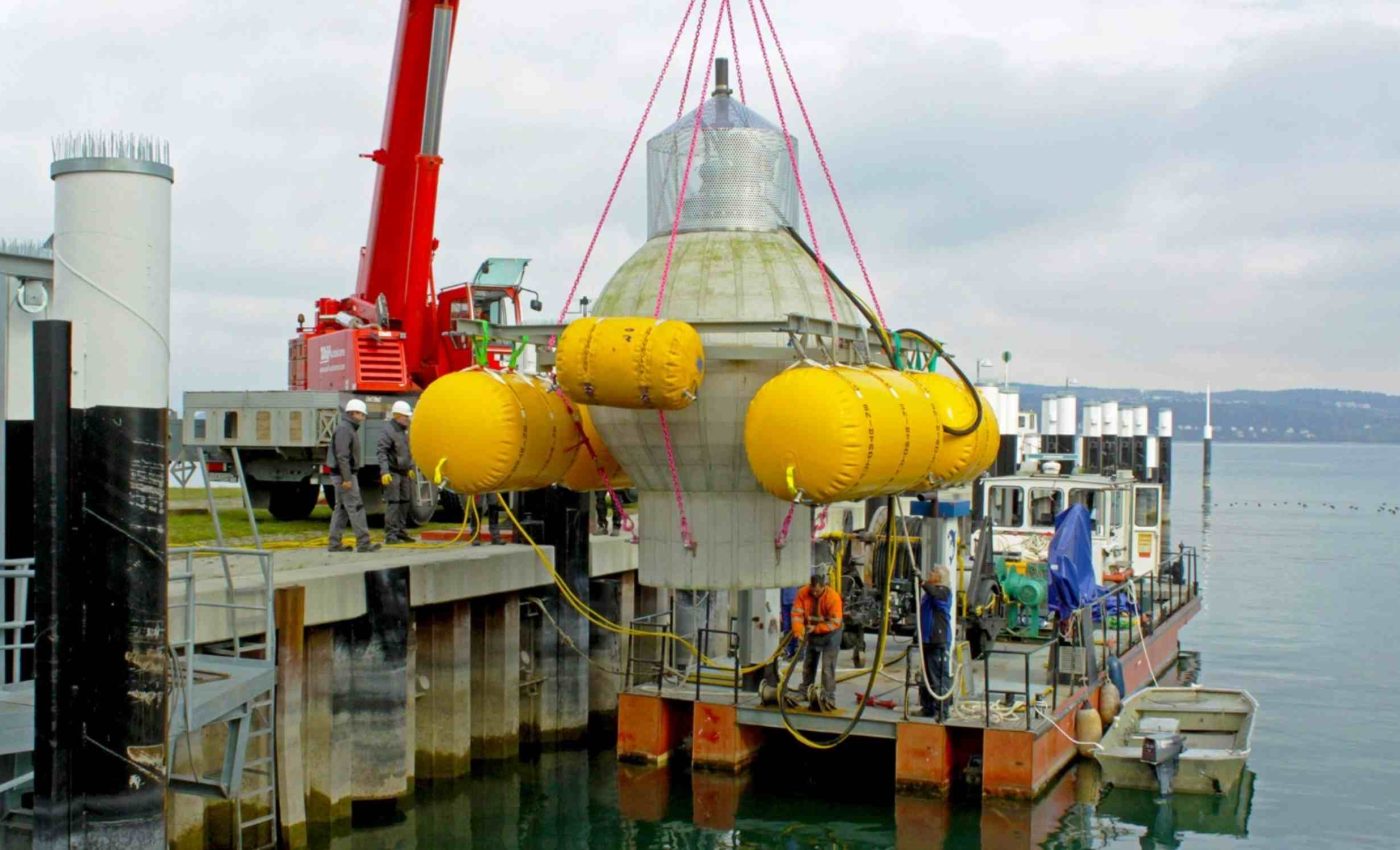 Engineers are testing a massive underwater battery in California