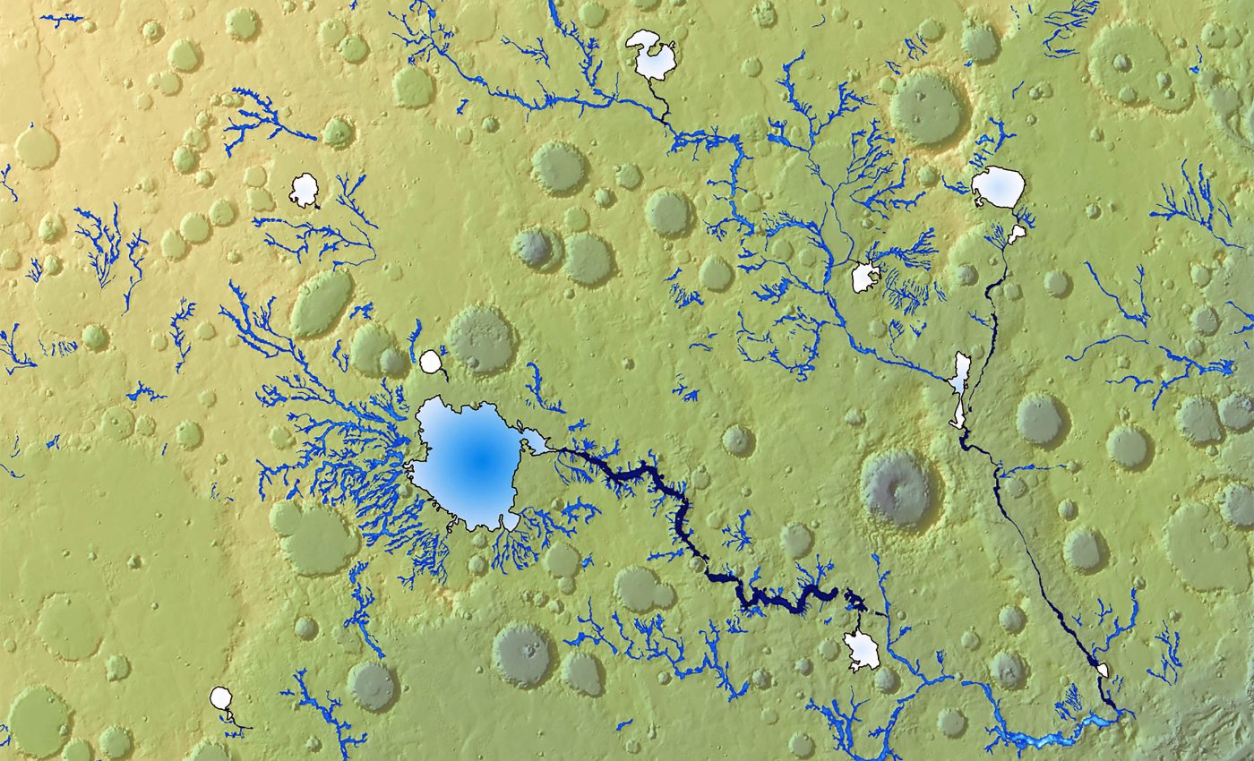 Mars had massive river systems across the planet that were 'potential cradles for life'