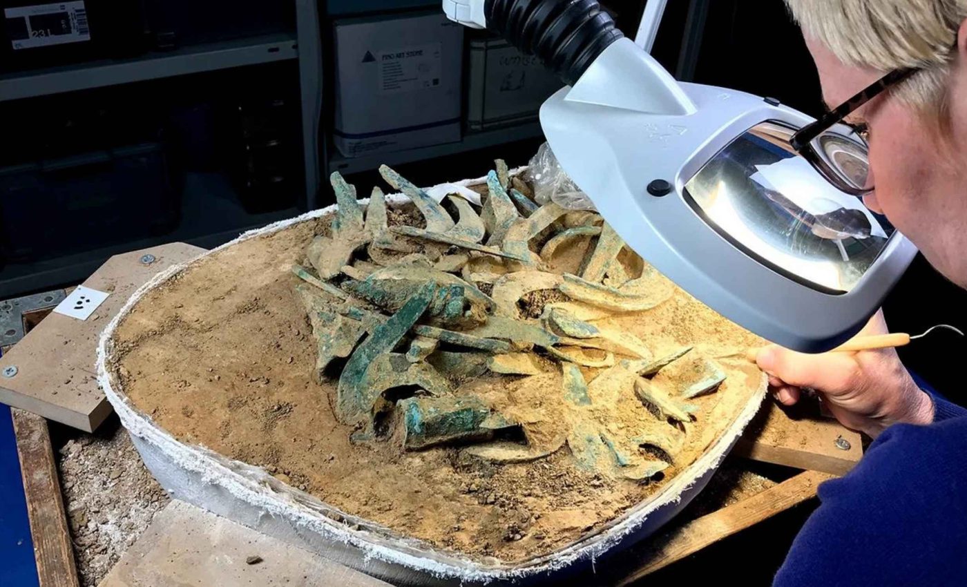 Largest Bronze Age treasure hoard discovered beneath a quiet neighborhood