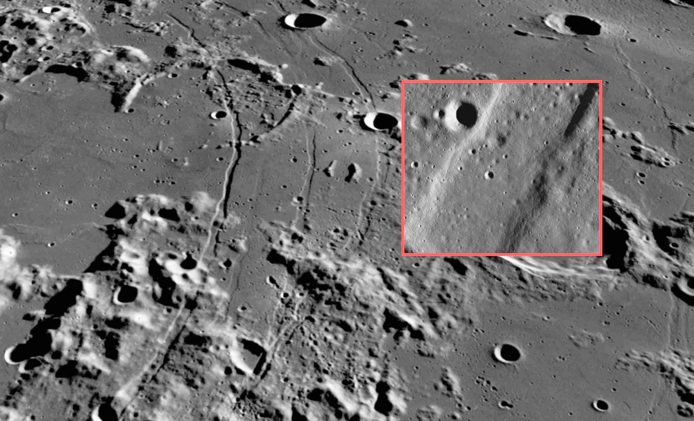 Unpublished images show that the Moon 'broke apart' billions of years ago
