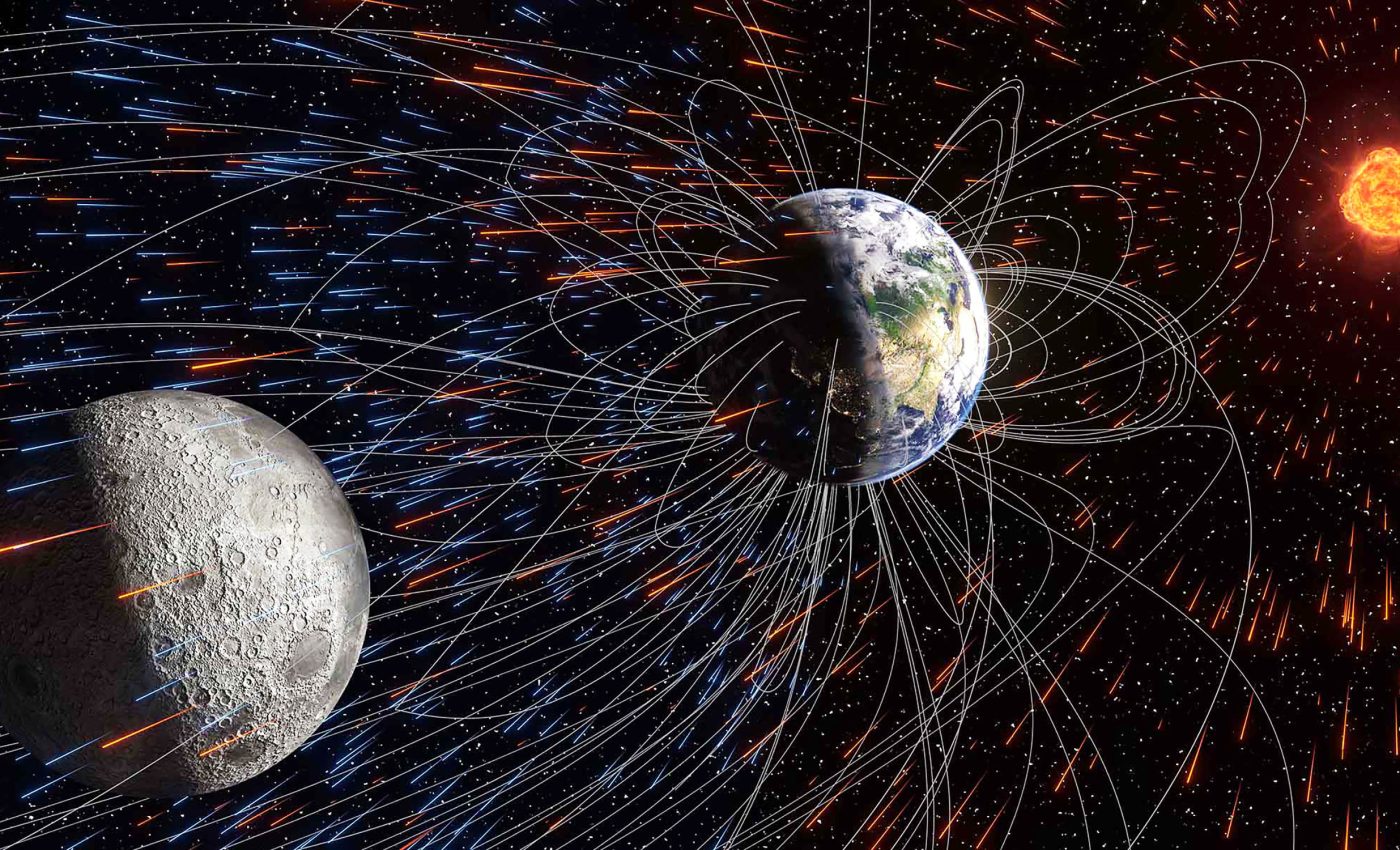 Earth is sprinkling the Moon with water and other life ingredients